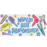 World's Best Hairdresser Libbey Wrap