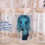 Blue Karol 4 Cup with UVDTF