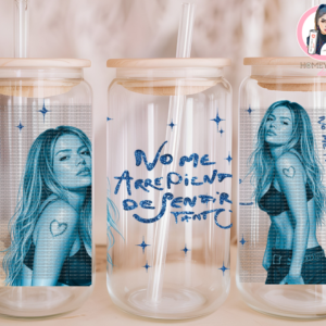 Blue Karol 3 Cup with UVDTF
