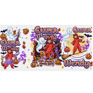 Friendly Halloween Ghost Libbey Wrap