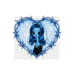 Blue Karol UVDTF Decal