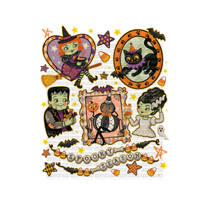 Vintage Halloween UVDTF Decal