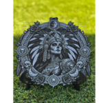 Alma De Guerrera- Aztec Warrior Princess Decorative Plaque 3D Print