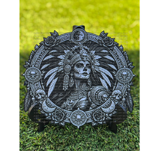 Alma De Guerrera- Aztec Warrior Princess Decorative Plaque 3D Print
